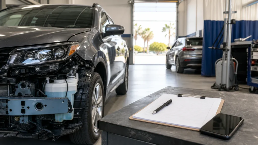 Car accident repair checklist for Van Nuys drivers