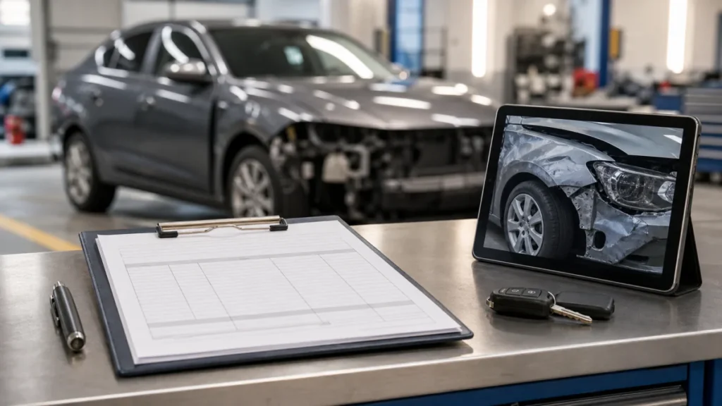 Insurance collision repair estimate and documentation guide