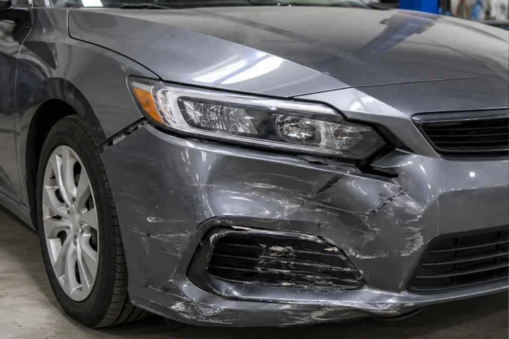 Front Bumper Repair, before repair