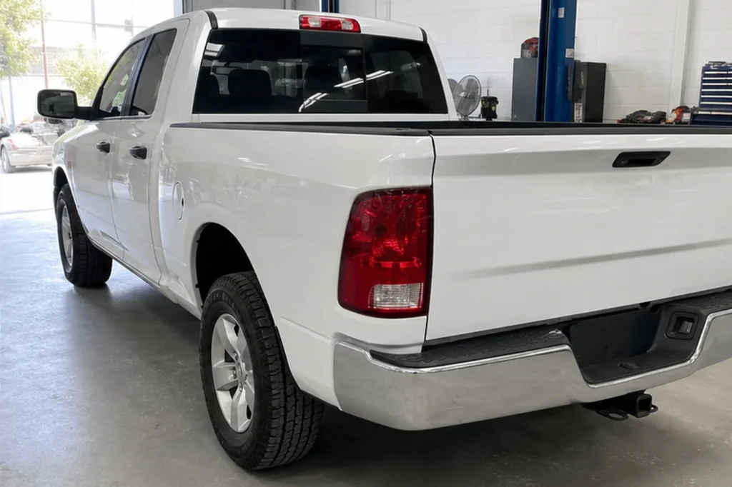 Pickup Frame Straightening, after repair