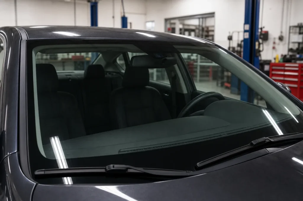 Windshield & Glass Replacement Example, after repair